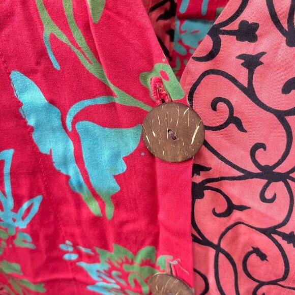 Wildthing Wild‎ Woman Multicolor Button-Up Boho Jacket S/M 100% - Picture 4 of 6